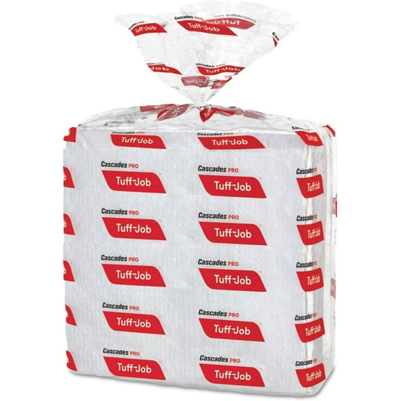 Cascades PRO Tuff-Job S300 Airlaid Wipers, 12 X 13, White, 50/pack, 16/carton