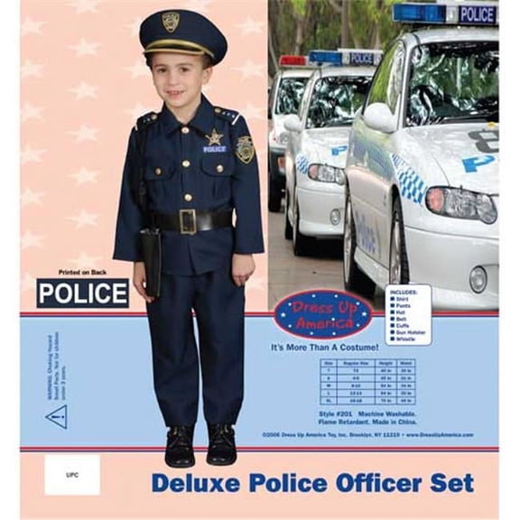 Dress Up America Award Winning Deluxe Police DressUp Costume Set X-Large 16-18