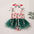 thumbnail image 5 of OJSFQUFP Girls' Climbing Clothes Christmas Baby Party Clothes Suspender Straps Polka Dot Mesh Ha Clothing Skirt Hair Two Piece Set, 5 of 5