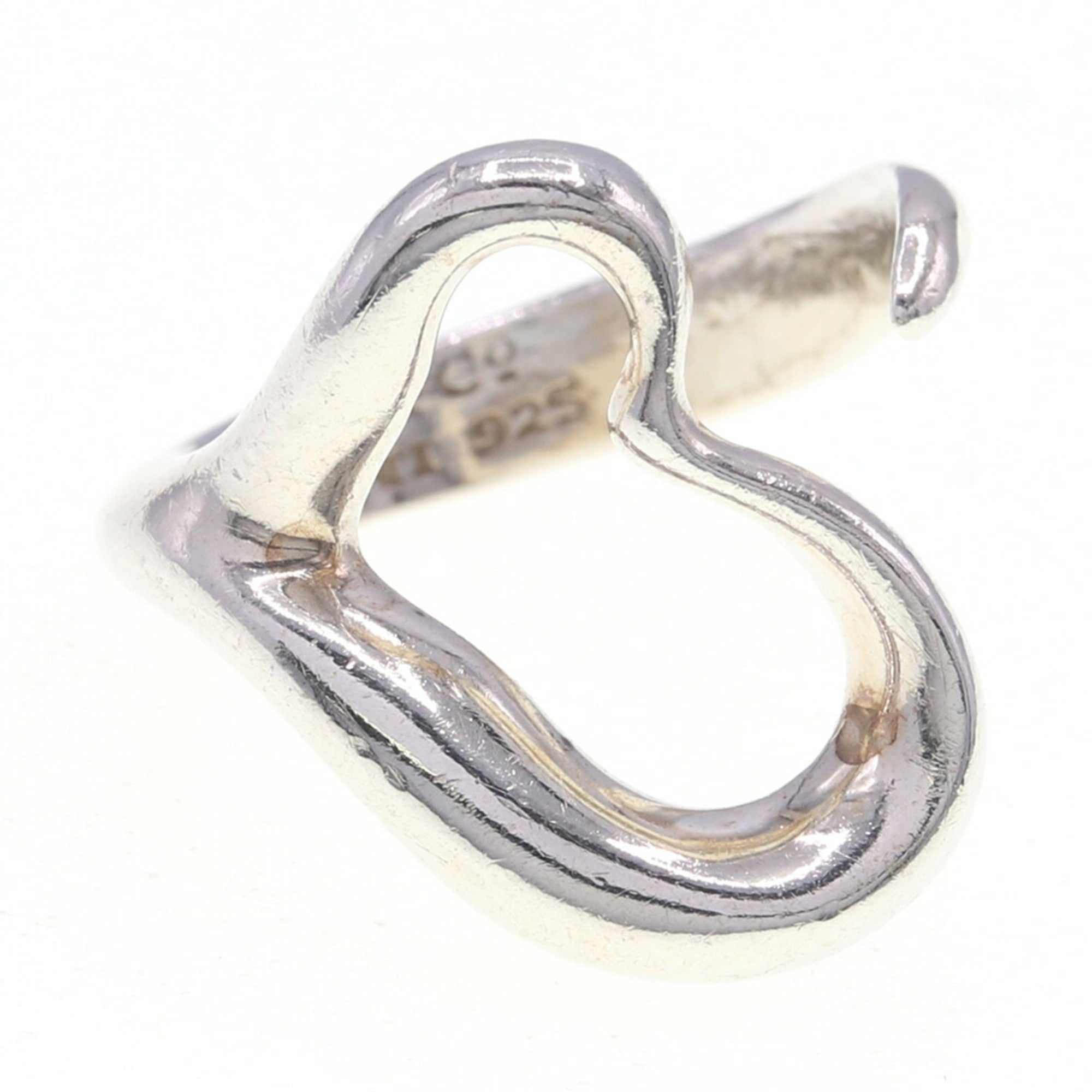 Pre-Owned Tiffany & Co. Elsa Peretti Heart Ring in Sterling Silver (925) - Size 11,... (Good)