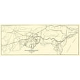 thumbnail image 2 of Schuchman 18x10 Gold Ornate Wood Framed with Double Matting Museum Art Print Titled - Ohio and Pennsylvania Railroad - Schuchman 1850, 2 of 4