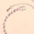 thumbnail image 3 of Pulsera de cadena delicada y elegante, collar con colgante para fiesta de graduación. Cuenta de arena ligera, 3 of 4