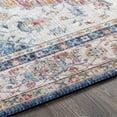 thumbnail image 4 of Surya Iris IRS-2319 90 x 114" Rectangle Fabric Rug in Burnt Orange/Blue/Rose, 4 of 7