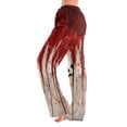 thumbnail image 4 of Trgacdwlo Halloween Pj Bottoms for Women Funny Pumpkin Wide Leg Sleeping Pants Women Drawstring Fall Winter Womens Pj Pants, 4 of 6