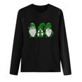 thumbnail image 4 of FAIWAD Hauts de la Saint-Patrick pour Femmes à Manches Longues, Col Rond, Imprimés, Décontractés, Tuniques Grande Taille, 4 of 4