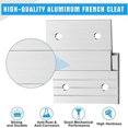 thumbnail image 2 of 24 Pcs French Cleat Picture Hanger Heavy Duty Aluminum Z Bar Hanger with Screws, 2 of 4