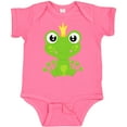 thumbnail image 3 of Inktastic Cute Frog, Green Frog, Frog Prince, Crown Boys or Girls Baby Bodysuit, 3 of 5