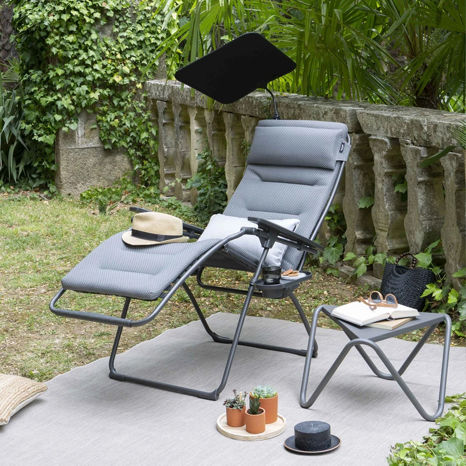 Lafuma Outdoor Zero Gravity Camping Chair Sun Shade Attachment Accessory, Noir - image 4 of 5