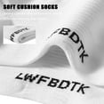 thumbnail image 3 of LWFBDTK Men's Athletic Ankle Socks, Men's Sock, 6 Pairs, Breathable Socks for Running & Training, Size L (9-12.5), White, 3 of 9