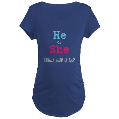 

CafePress - Gender Reveal Maternity T Shirt - Maternity Dark T-Shirt