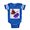 Royal Blue, variant on CafePress - Butterfly 4 - Cute Infant Baby Football Bodysuit