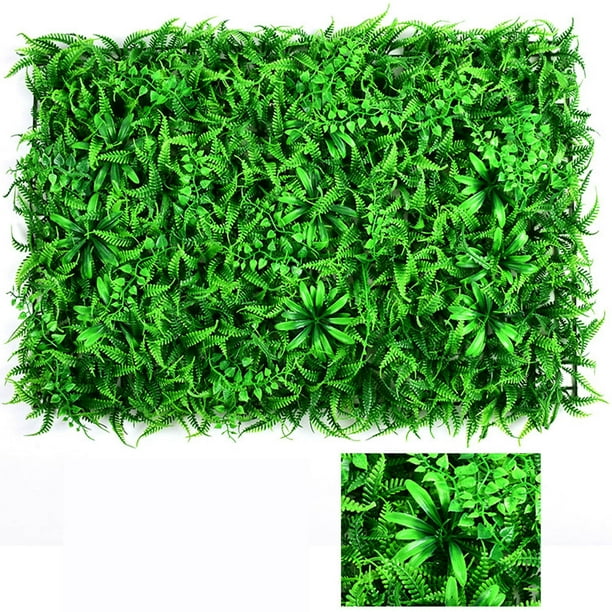 pstuiky Pared vegetal artificial para decoración de sala de estar, fondo interior, pared de flores, pared verde colgante de plástico, valla de césped artificial para puerta, protección de valla