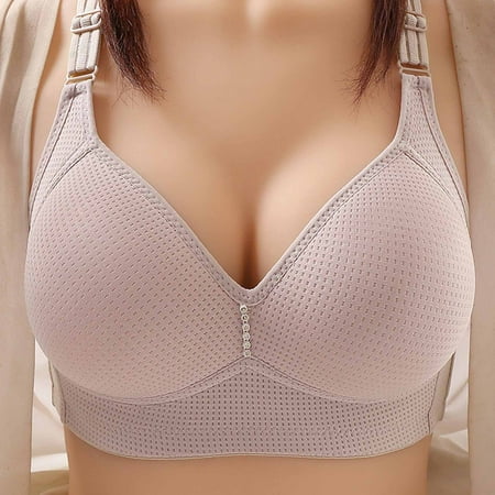 

JGTDBPO Summer Savings Clearance Wireless Support Bras For Women Full Coverage And Lift Plus Size Bras Post-Surgery Bra Wirefree Bralette Minimizer Bra For Everyday Comfort