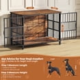 thumbnail image 3 of KINGTACK 41" Foldable Dog Crate Furniture, Heavy Duty Dog Cage for Medium Large Dogs, Chew Resistant Dog Kennel for Bedroom Living Room, Black, 3 of 8