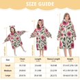 thumbnail image 4 of FORMRS Wearable Blanket Hoodie with Sleeves for Kids Cozy Flannel Sweatshirt, Pink Flowers, 4 of 7