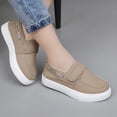 thumbnail image 5 of Girl Slip On Sneakers Hook and Loop Low Top Casual Walking Shoes School Comfort Footwear, 5 of 10