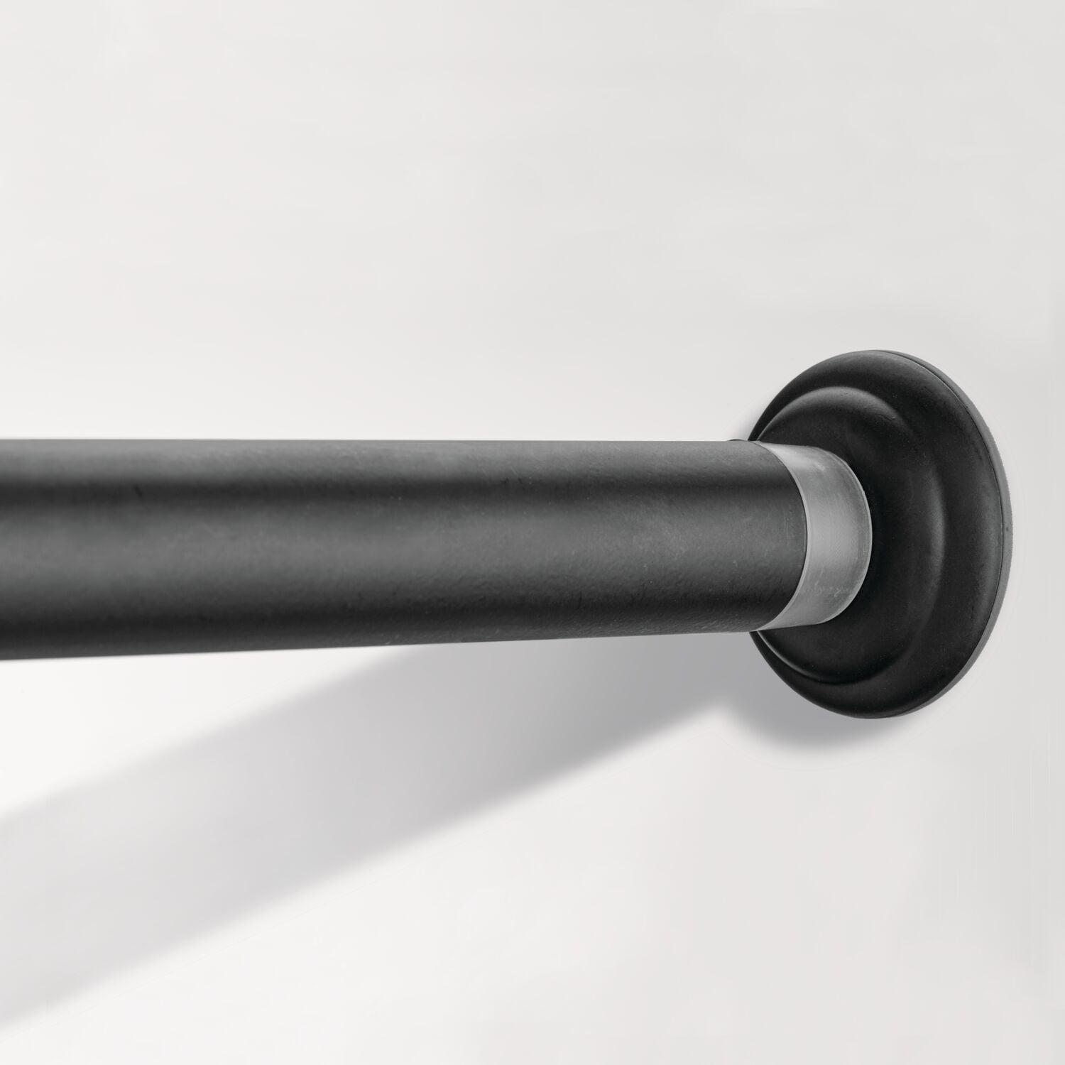 iDesign Hamilton Curtain Tension Rod 30" 52", Matte Black