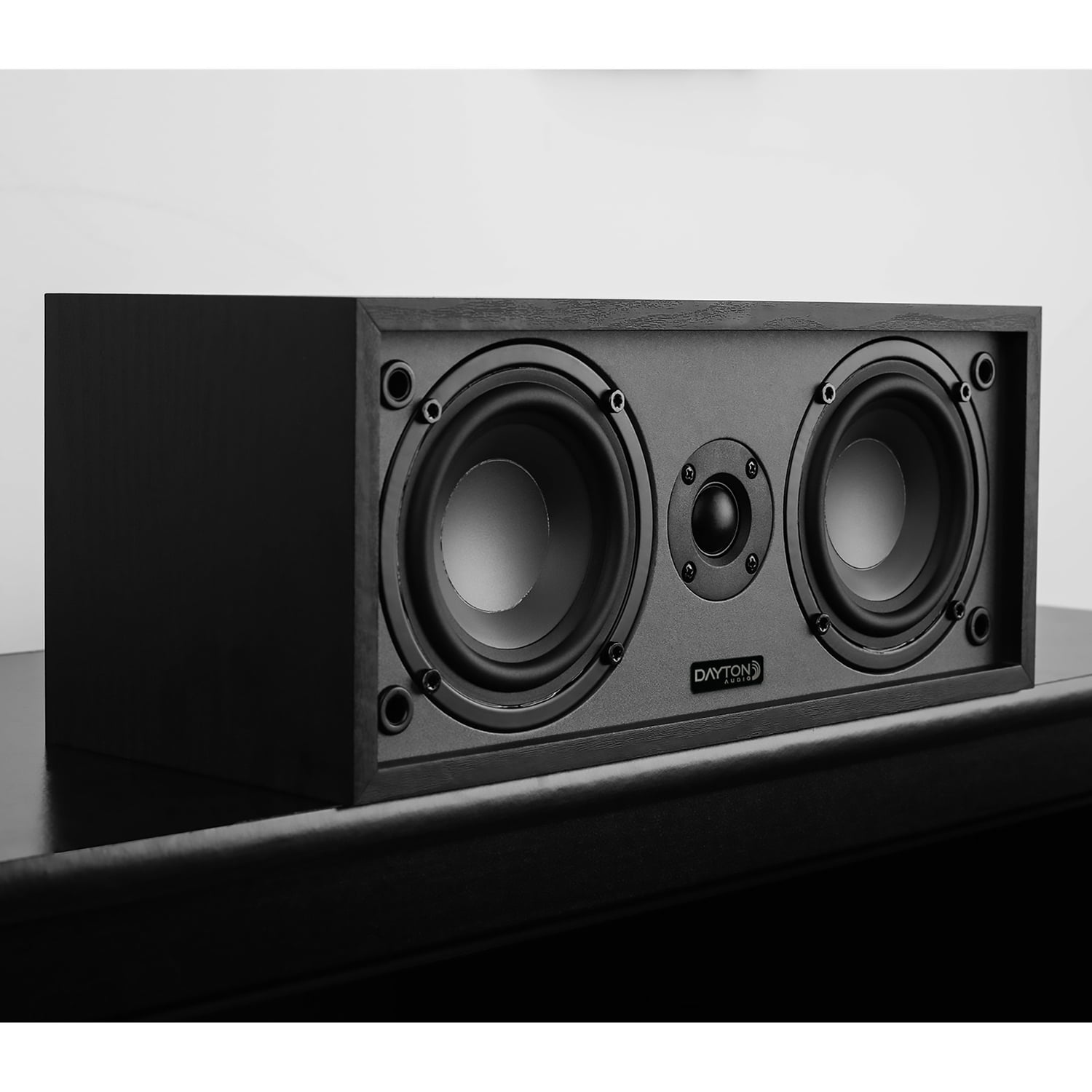 Dayton Audio Classic C40 Center Channel Speaker with Two 4-In. Woofers (Black)