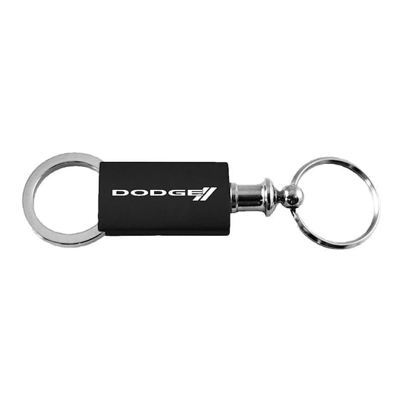 Dodge Stripe Anodized Aluminum Valet Key Fob (Black)