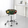 thumbnail image 7 of Lsque Christmas Round Bar chair cushion covers Velvet Fabric Premium Comfort Protects from Scratches and Stains for 14-17 Inch Chair- 14 inch, 7 of 7