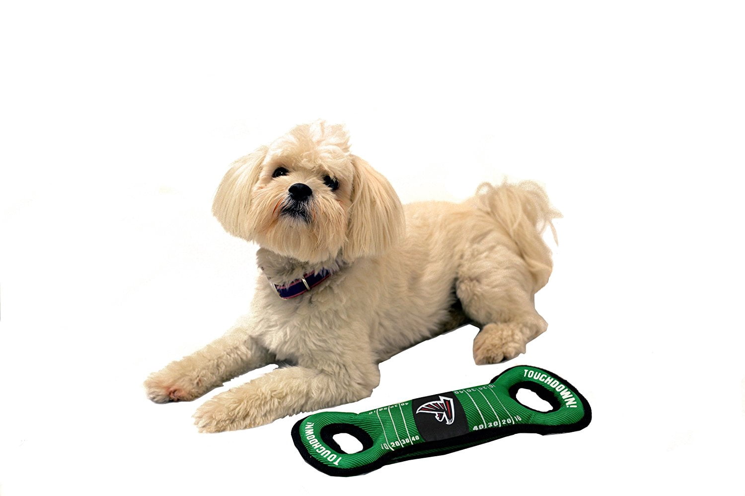 Pets First NFL Atlanta Falcons Football Field Pet Toy for DOGS/ CATS. Heavy-Duty, Durable toy with Squeaker
