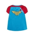 thumbnail image 2 of DC Comics Justice League Wonder Woman Little Girls T-Shirt and Cape Infant to Little Kid, 2 of 5