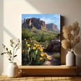 thumbnail image 6 of Desert Mountain Landscape Canvas Print, Ideal for Living Room, Office, Kitchen, Dining Room, Hallway, 6 of 8