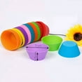 thumbnail image 2 of ‘s Kitchen 18PCS Reusable Silicone Cupcake Molds Small Baking Cups Mruffle Cake Pan Sets Color Random, 2 of 9