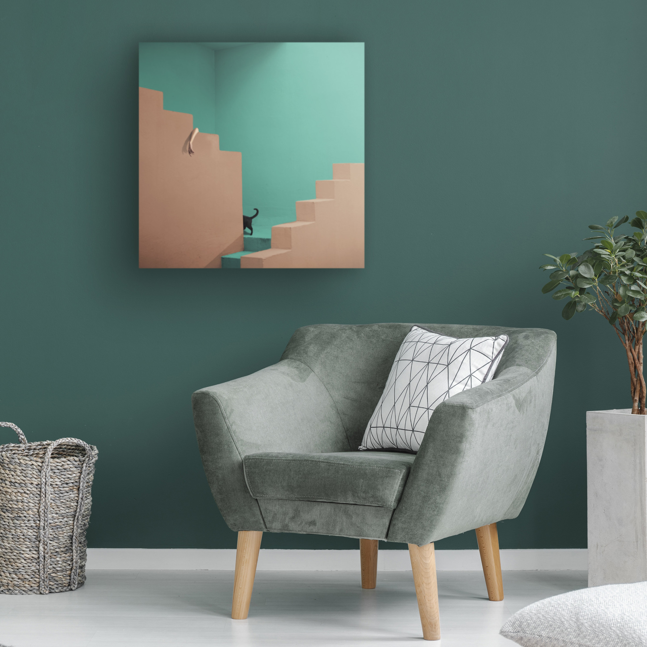 Canvas Wall Art - Hardibudi  'Seek And Ye Shall Find  X' Wall Art for Living Room, Bedroom, or Office D?cor by Trademark Fine Art - 24 x 24 Inches