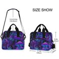 thumbnail image 2 of FORMRS Reusable Lunch Bag for Work School Leakproof Insulated Cooler with Adjustable Shoulder Strap, Purple Mushrooms Pattern, 2 of 6