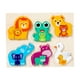 thumbnail image 1 of Juegos de rompecabezas de madera Colores y formas Cognición Juguetes Montessori Edad 4+ años Animal C, 1 of 9