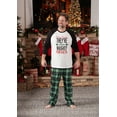 thumbnail image 5 of PatPat Family Christmas Matching Pajamas for Couples Long Sleeve Top & Plaid Pants 2 Piece Set Holiday PJs for Baby-Kids-Adult Sleepwear with Socks Men L, 5 of 15