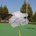 thumbnail image 2 of 1 pieza de 30 cm de flor grande, flor de peonía, camino de boda, diseño de eventos al aire libre, escaparate, accesorios de tiro, pétalos de malla de lámina dorada, 2 of 2