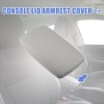 thumbnail image 3 of Unique Bargains Car Center Console Lid Armrest Seat Box Cover Protector for Audi A6L C6 2005-2011 Faux Leather Gray, 3 of 9