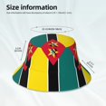 thumbnail image 3 of Flag Of Mozambique Bucket Hat With Reflective Stripe Beach Sun Fishing Hat Reversible For Men Women, 3 of 7