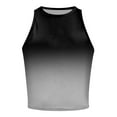 thumbnail image 4 of Tank Tops for Women Camisole Gradient Racerback Crew Neck Summer Casual Basic Slim Fit Top Shirt Clothes, 4 of 4