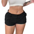 thumbnail image 2 of OIUUAK Women's High-Stretch Cargo Shorts, Y2K Mini, High Waisted, Slim-Fitted Jean Shorts with Pockets, Cargo Shorts Women, Womens Cargo Shorts, Cargo Shorts for Women, 2 of 2