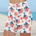 thumbnail image 2 of Daily Sales Clearance! lcziwo Womens Biker Shorts 6 Inches Casual High Waisted Workout Running Yoga Shorts USA Flag Graphic Patriotic Short Leggings 4th of July Outfits Red L, 2 of 6