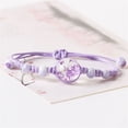 thumbnail image 5 of RYUJNDK Adjustable Waxed Cord Bracelet Handmade Ceramic and Glass Flower Beads Wristchain Everyday Wear Wristband Jewelry, 5 of 8