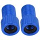 thumbnail image 4 of 2 unids/set Presta a Schrader convertidor de válvula de bicicleta adaptador de bomba de bicicleta de montaña resistente al desgaste azul, 4 of 10