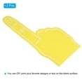 thumbnail image 3 of Uxcell Giant Foam Finger 18 Inch, 2Pcs EVA DIY Blank Foam Hand Cheerleading Fingers for Celebration Sports Games Party, Yellow, 3 of 5