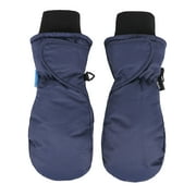 SimpliKids Boys Snow Sports 3M Thinsulate Waterproof Winter Mittens Gloves,XS,Navy