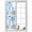 Blue, variant on Nautical Blue Window Privacy Film, Lighthouse Ocean Sailboat Summer Painting Static Cling UV Sun Blocking Heat Control Window Tint Day and Night,Non-Adhesive One Way Windows Privacy Cover 23.6''x59''