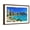 Brown Frame, variant on Art.com Palm trees on the beach, Diamond Head, Waikiki Beach, Oahu, Honolulu, Hawaii, USA Photographic Print, White Frame Wall Art, 23" x 17"