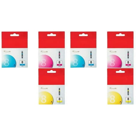 2 Pack CLI-8 3-Color Ink Kit with Cyan Magenta & Yellow Inks for Select PIXMA IP MP MX Pro Series Printers 2 Pack   Cyan Ink Cartridge - Magenta Ink Cartridge - Yellow Ink Cartridge Product Type: Ink Tank Color: Cyan  Magenta  Yellow Quantity: 1