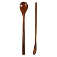 thumbnail image 3 of 2 Pcs 13 Inch Long Handle Wooden Spoons for Cooking Long Handle Tasting Spoons Tea Spoon Wooden Utensils Vintage Stirrer Spoon for Kitchen Soup Coffee Cocktail Honey Mixing Stirring, 3 of 8