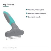 Groomer Essentials Undercoat Rake Single Row