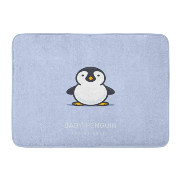 Godpok Cartoon Animal Baby Penguin In Flat Linework Style Bird Character Rug Doormat Bath Mat 23 6x15 7 Inch Walmart Com Walmart Com