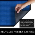 thumbnail image 3 of A1HC Indoor Outdoor Mat, Front and Back Entrance Welcome Mats, Front Door Patio Mats 24x36 Inches, Non-Slip Easy Clean Entrance Washable Large Size Doormat, Blue Stripe, 3 of 8