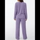 thumbnail image 5 of Conjuntos de Dos Piezas para Mujer, Suéter de Cuello Henley de Otoño, Chándal A Juego, Pijamas Cómodos con Bolsillos Púrpura S, 5 of 7